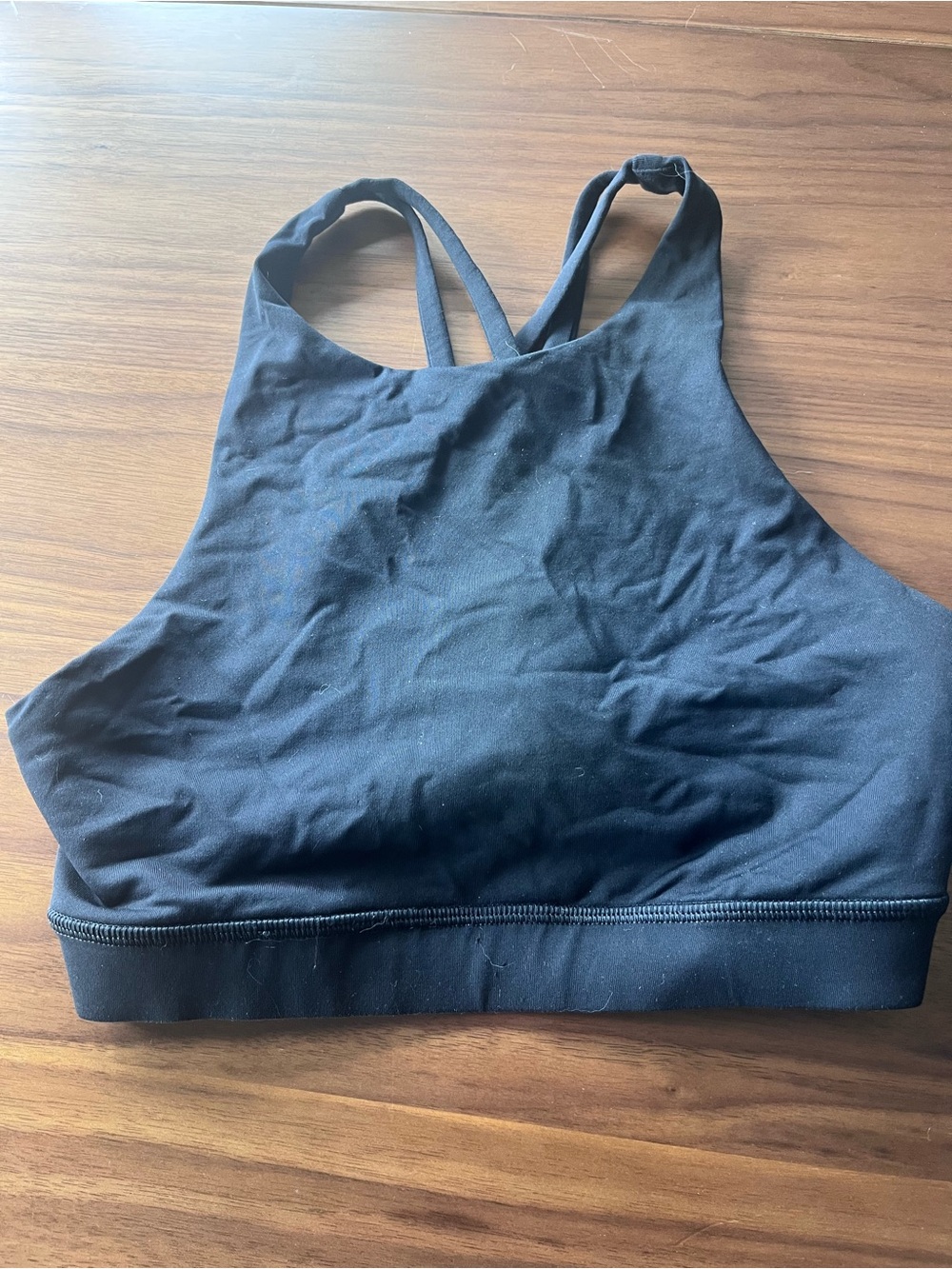 Lululemon Black High-Neck Sports Bralette sz 4
